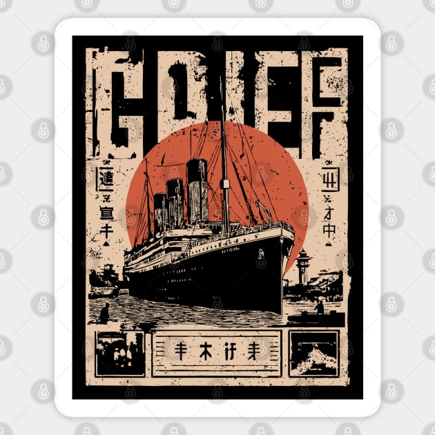 Titanic Grief Poster - Emotional Vintage Maritime Art Magnet by TuncGK